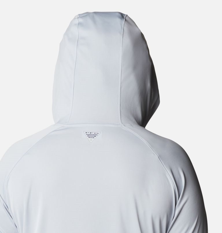 Women's Columbia PFG Tidal Tee Hoodie Light Grey | Plus Size CA-CL350